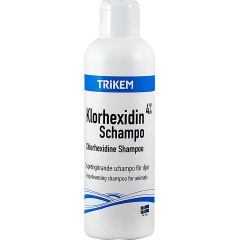 Trikem Klorhexidin Schampo. Antiseptisk schampo för sår och utslag.