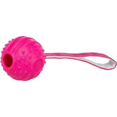 Trixie. Soft & Strong Boll/Rem Rosa. Boll med handtag i slitstarkt material.