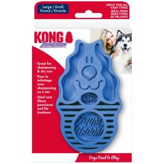 Kong Zoomgroom Boysenberry. Massageborste för frisk hud och päls.