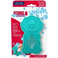 Kong Zoomgroom Bubbles. Badborste med smart tvåldispenser.