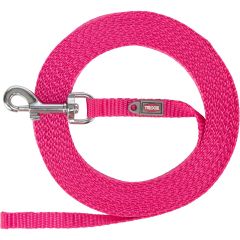 Trixie. Spårlina Ultralätt Fuchsia 5m. Extra lätt dressyrlina för små hundar.
