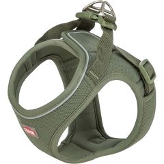 Trixie. Step-In Sele Olivgrön XXS 31-34 cm. Hundsele med reflex och mjuk mesh.