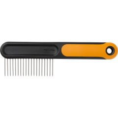 Fiskars Stålkam Gles. Gles pälskam med bekvämt handtag.