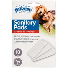 Pawise Sanitetsinlägg XS/S 10-p. Sanitetsinlägg till kisskydd och tikskydd.
