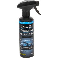 Petwise Torrschampo Spray On. Torrschampo för hund & katt utan sköljning. 