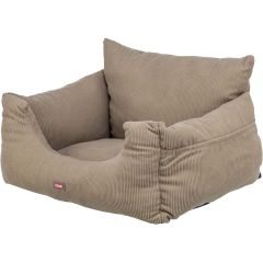 Trixie. Bilsäte Manchester Taupe 55cm. Bilsäte för små hundar.