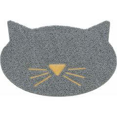 Trixie. Kattlådematta Kattansikte 42x40 M. Kattformad kattsandmatta i PVC.