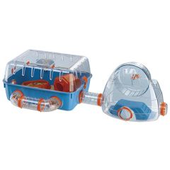 Ferplast Hamsterbur Combi 2. Bur med gym för lek och motion.