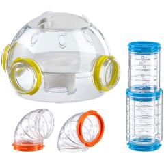 Ferplast LAB Kit Hamsterhus. Tunnelset med transparent hamsterhus.