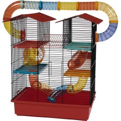 WD-IMPEX. Hamsterbur Tower Plus. Rymlig hamsterbur med 14 rör.