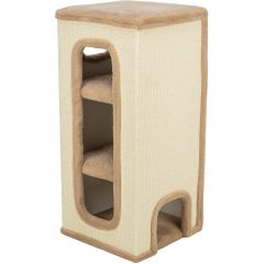 Trixie. Klöshus Cat Tower Dorai. Stabilt katthus med tre våningar och sisal.