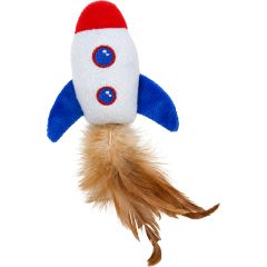Ozami. Kattleksak Space Rocket. Rymdraket i plysch med kattmynta.