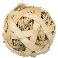 Trixie. Bambu Boll med Hö 5 cm. Boll fylld med hö för naturlig sysselsättning.