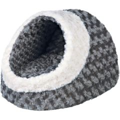 Gosig krypin med strukturerad plysch