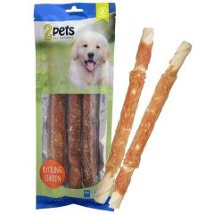 2Pets. Tuggpinnar Kyckling 28cm. Vita tuggpinnar med kyckling.